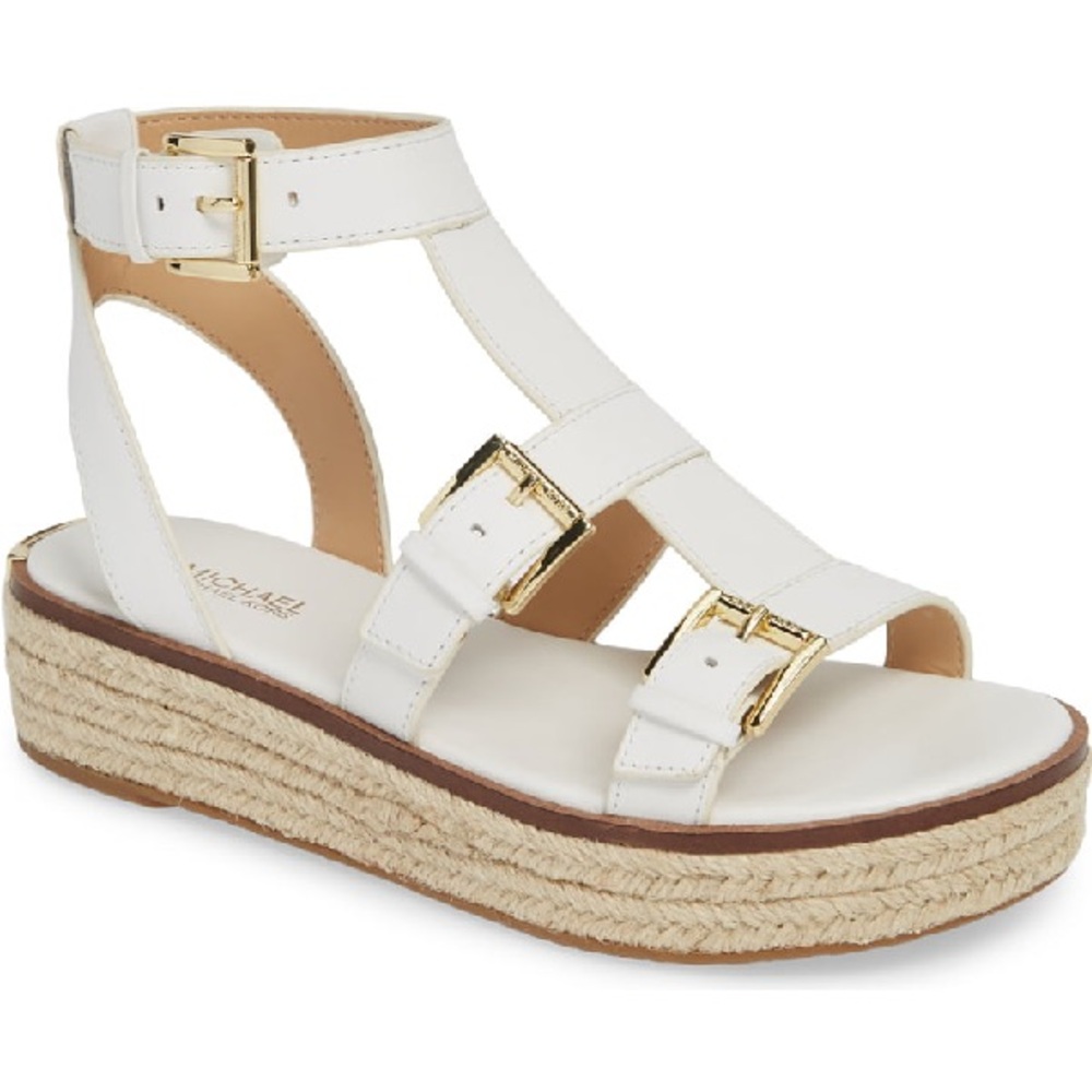 Michael Kors White Espadrille Sandals